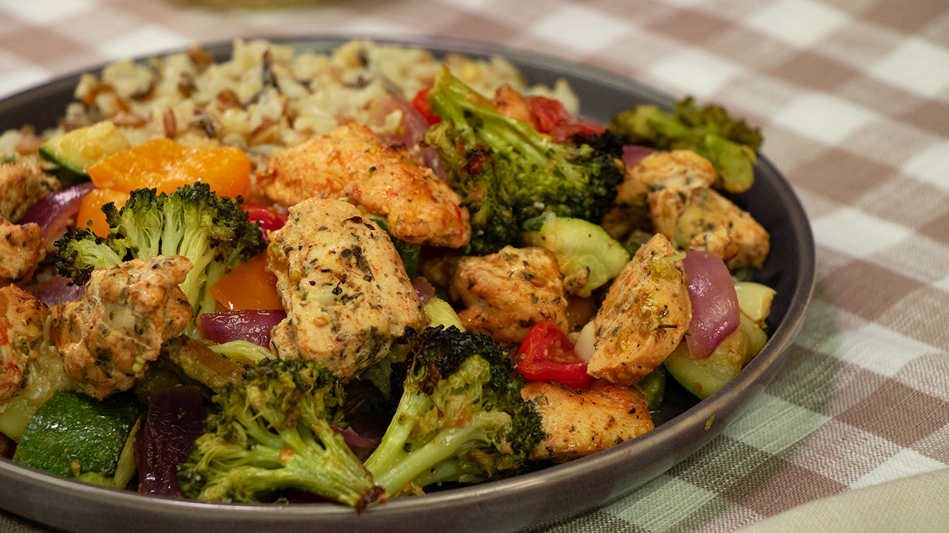 Healthy Sheet Pan Roasted Halal Chicken!