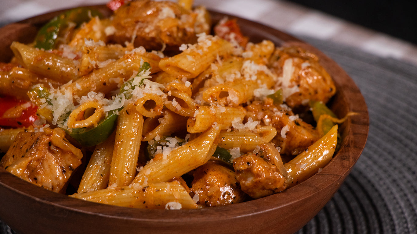Creamy and Zesty Cajun Chicken Pasta &ndash; Midamar Halal