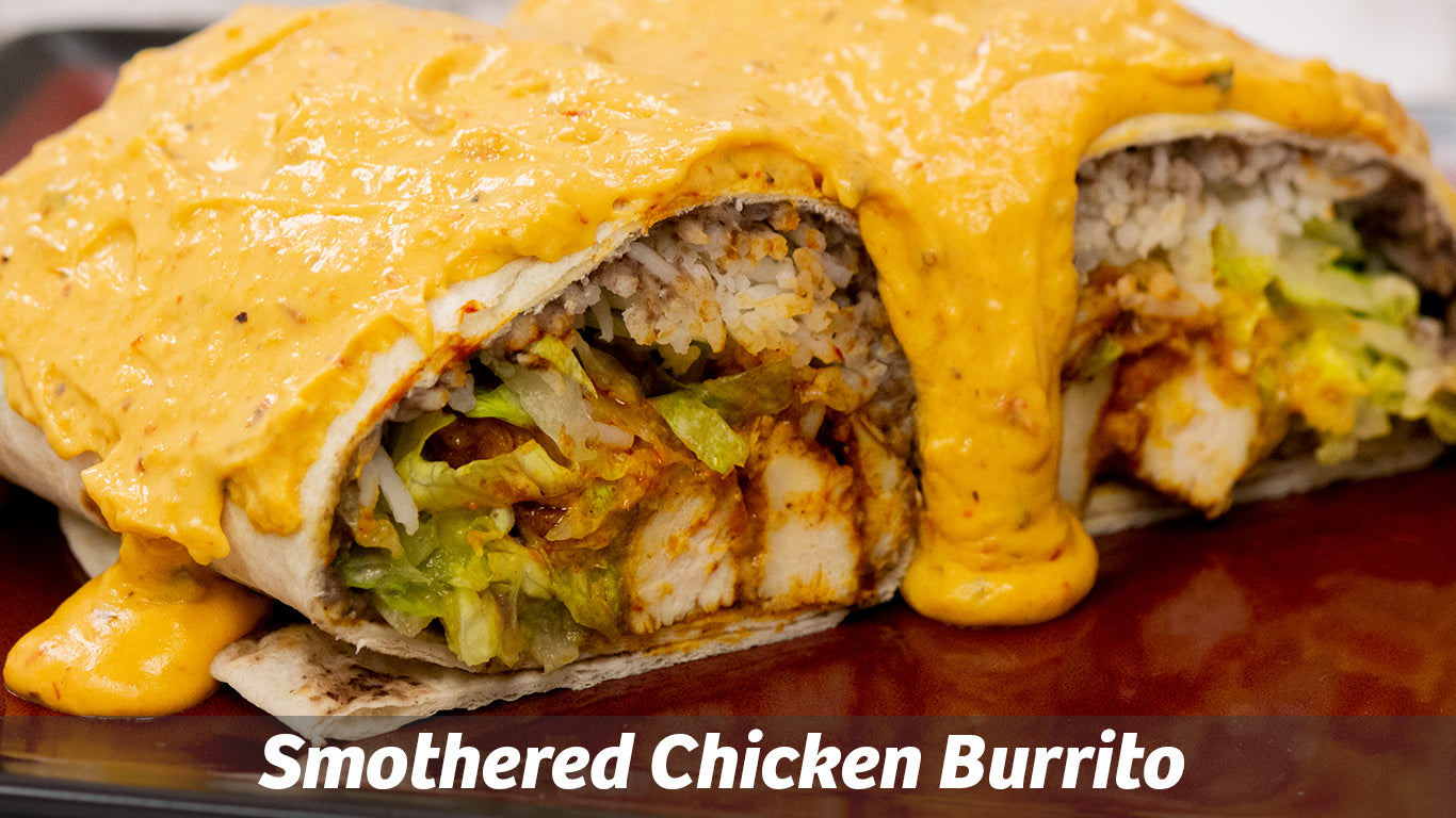 Smothered Chicken Burritos by Cooking with Cass! &ndash; Midamar Halal