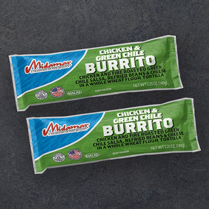Halal Chicken & Green Chile Burritos