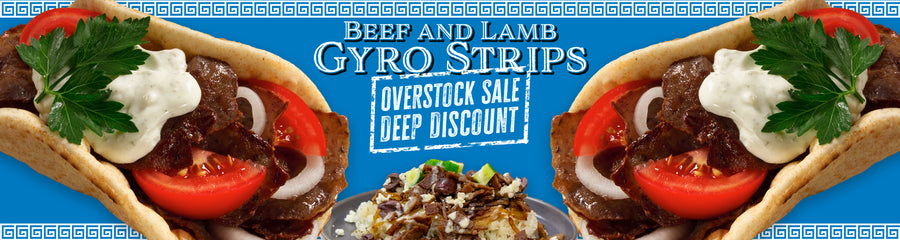 Beef and lamb gyro strips Overstock sale deep discount