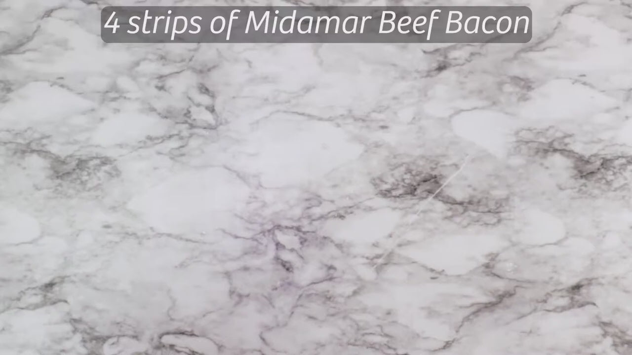 a video showing how to make candied halal beef bacon