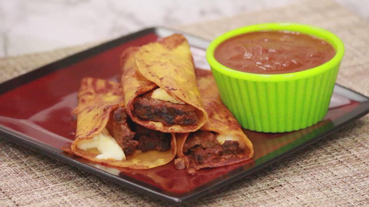 a video showing how to make halal birria tacos using midamar product