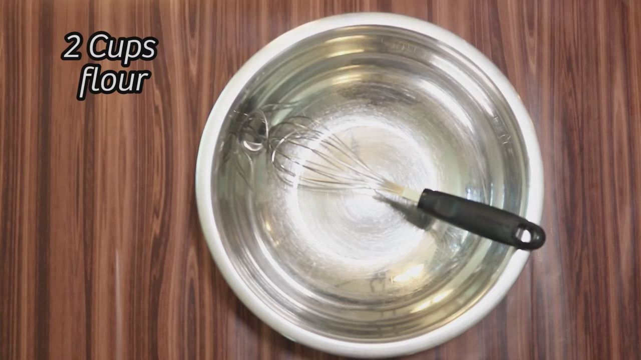 a video showing how to make waffle pizza using midamar products