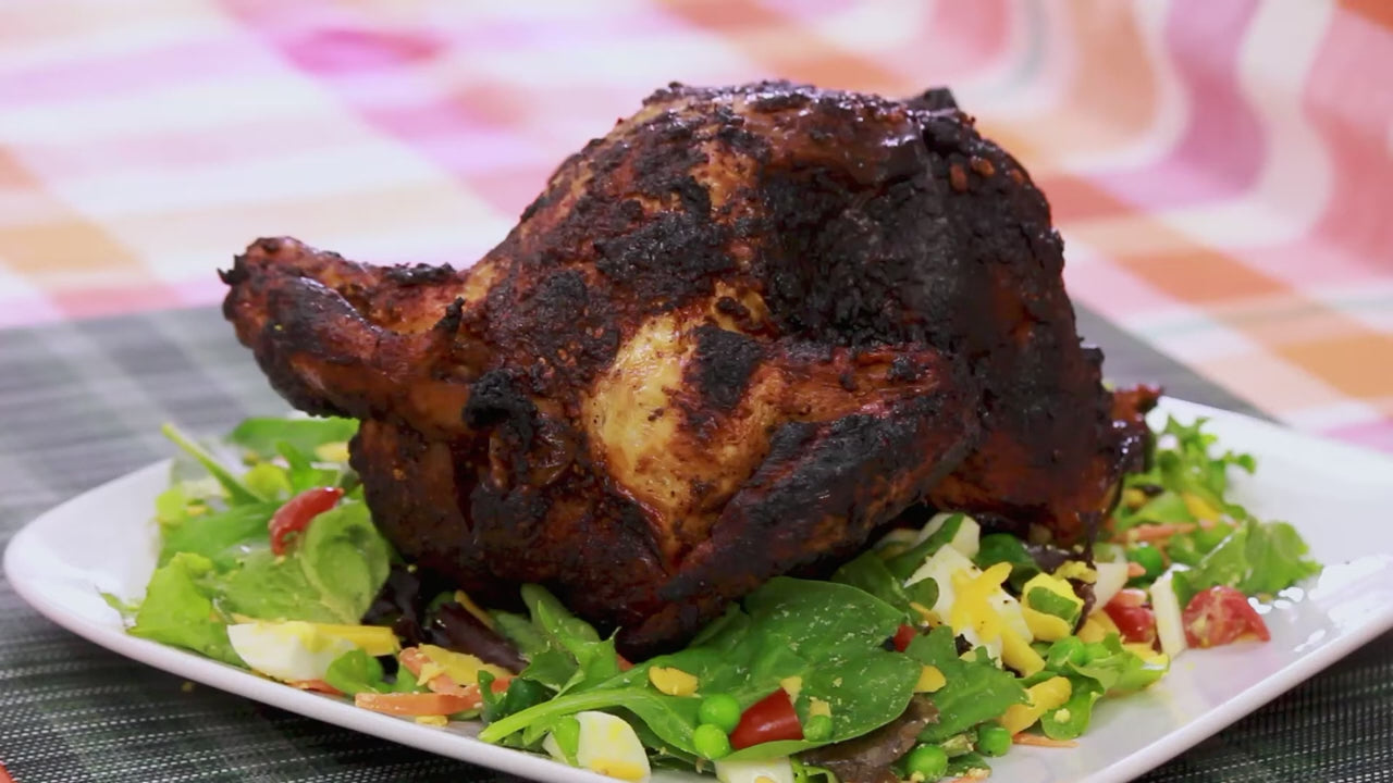 a video showing how to make soda pop grilled chicken with salad using products from midamar halal dot com